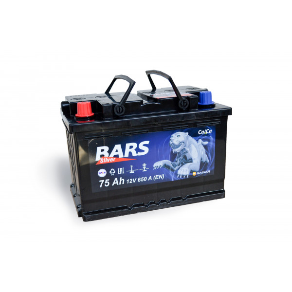 АКБ 6СТ-75 L+ (пт 650) BARS