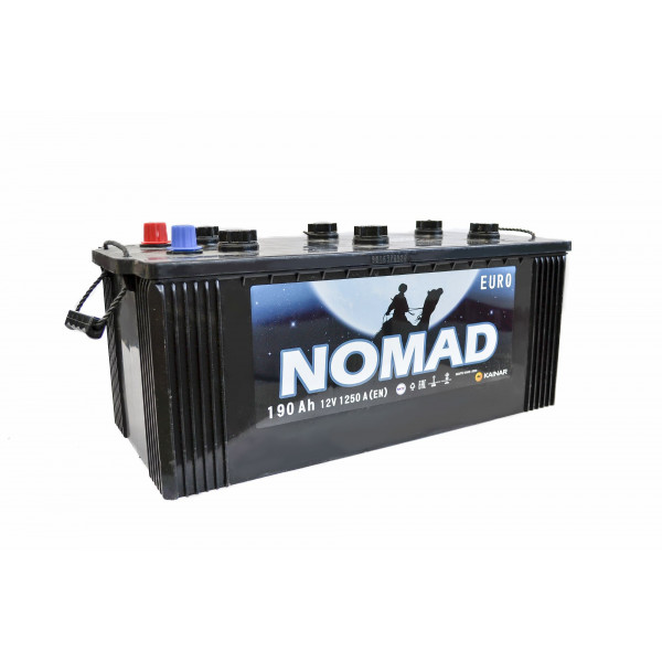 АКБ 6СТ-190 Тип3 (плоский конус)(пт 1250)(евро) NOMAD
