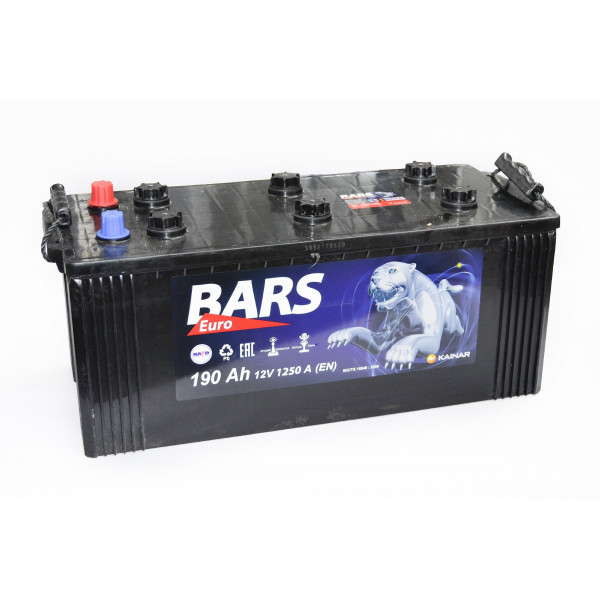 АКБ 6СТ-190 Тип3 (плоский конус) (пт 1250)(евро) BARS