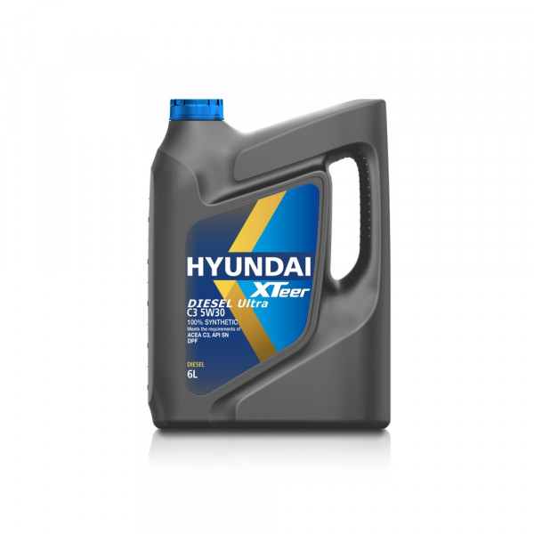 Масло ДВС 5W-30 Xteer HYUNDAI диз, Diesel Ultra C3 SN/C3, 6л, синт