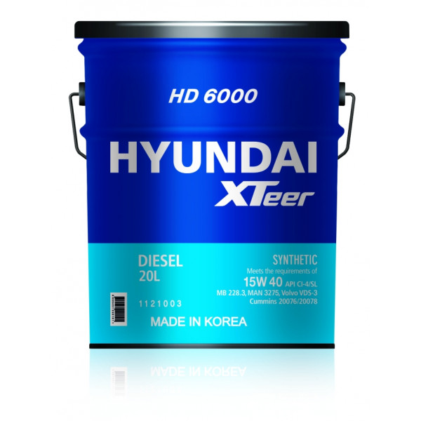 Масло ДВС 20W-50 Xteer HYUNDAI диз, HD 6000 CH-4, 20л, п/синт_АКЦИЯ_
