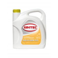 Антифриз SINTEC GOLD G12, (-40), 5л, желт