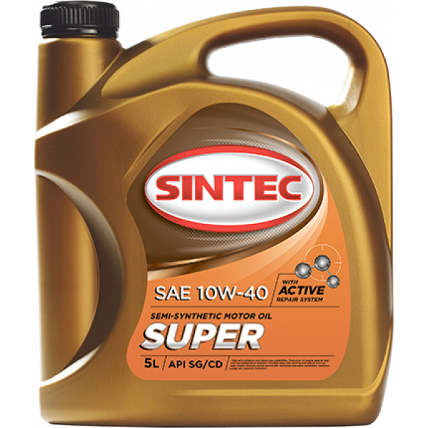 Масло ДВС 10W-40 SINTEC Супер SG/CD, 5л, п/синт