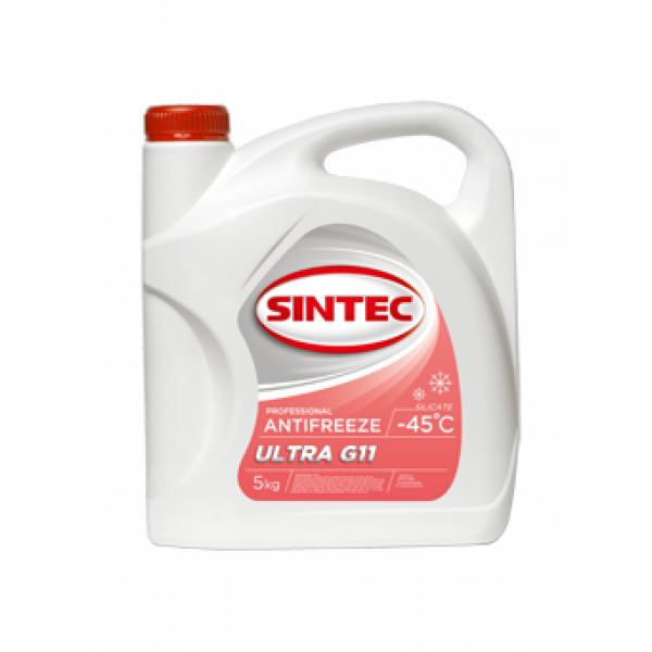 Антифриз SINTEC ULTRA G11, (-45), 5л, красн