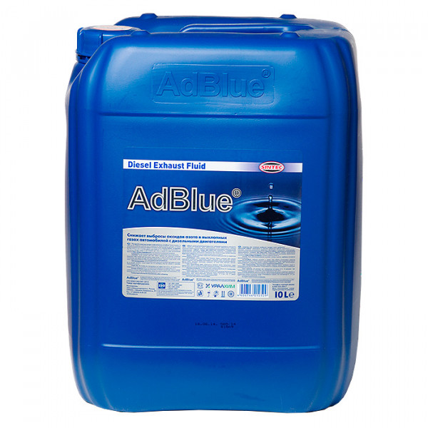 AdBlue жидкость для систем SCR дизельных ДВС SINTEC 10л